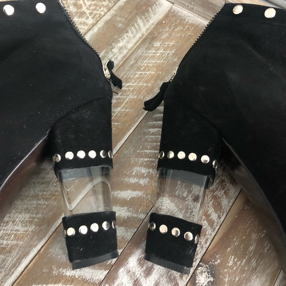 COPY - Stuart Weitzman ... glass heel Suede boot - Picture 3 of 8